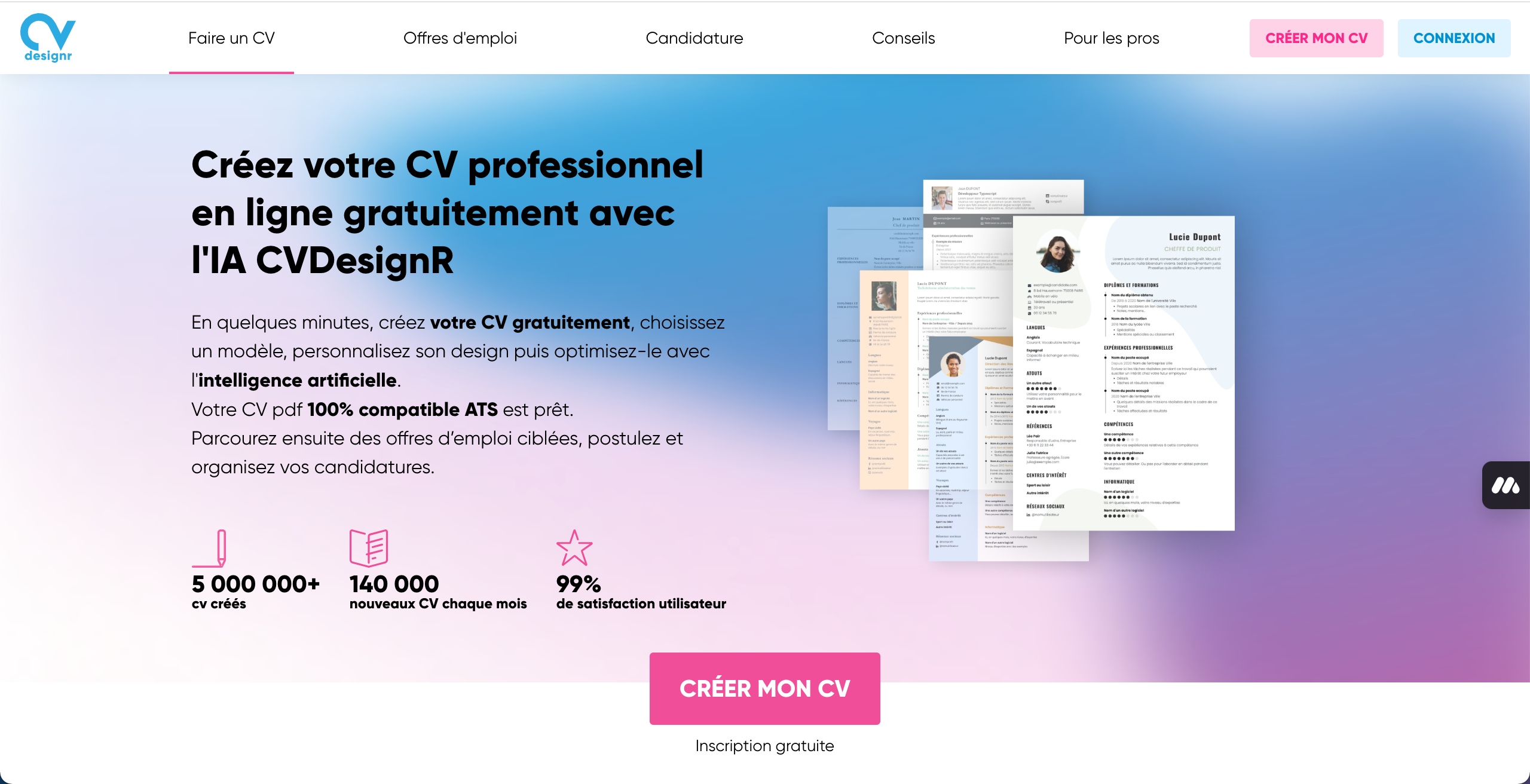 Étude de cas CVdesignr
